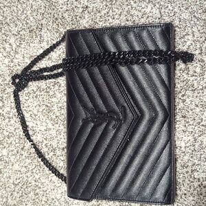 YSL Monogram large wallet/chain crossbody
